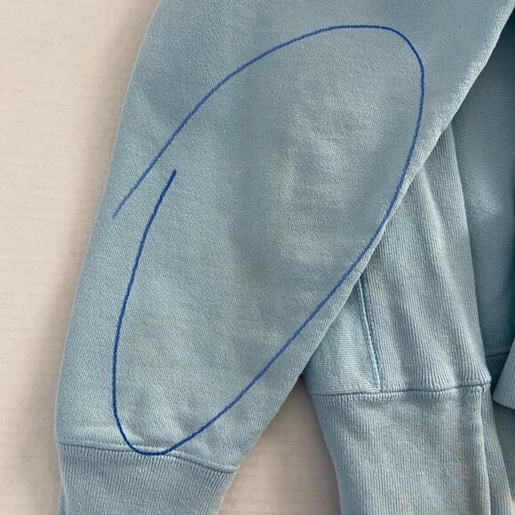 90s Vintage‎ Champion Blue Embroidered Logo Reverse Weave Crewneck Y2K Size L - Picture 6 of 12